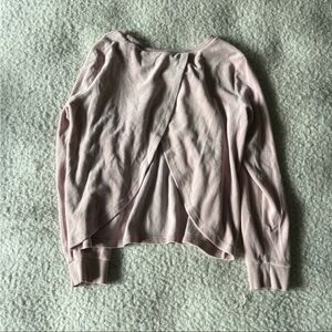 Victoria secret open back pink blouse M